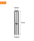 100 Pcs Non Insulated Butt Connectors 22 To 18 AWG Wire Connectors BN0.75 Bulk Pack Pro Grade Easy Crimp Ferrule Terminals