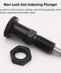 2 Pack Push Fit Ball Nose Spring Plungers With M12x1.5 Threads shown on white background, non-locking indexing design for precise positioning.