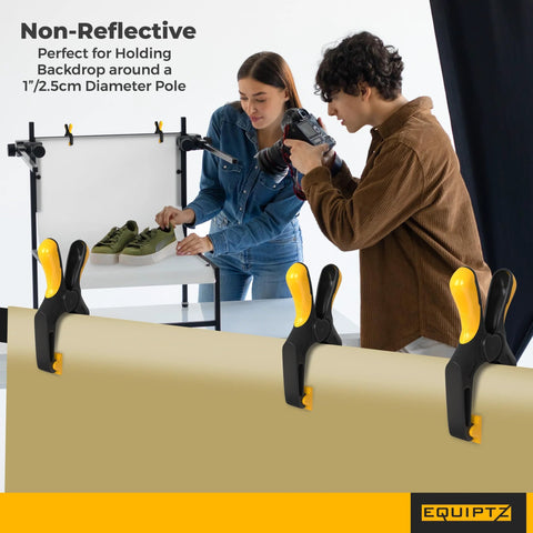 Spring Clamps For Backdrop Stands And Tarps 3 Inch Jaw Clamps With 1.5 Inch Mouth Opening 20 Pack in photography setup