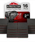 Non Slip Furniture Pads For Hard Floors 16 Premium Self Adhesive Rubber Grippers Two Inch Furniture Feet Floor Protectors