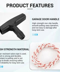 2 Sets Drawstring Ladder Rope With Pull Down Attachment for Access Doors and Garage Openings, durable nylon rope close-up