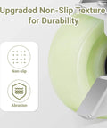 Heavy Duty Caster Wheels 4 Inch - 2500 LBS, PP Plate Castor Set showing non-slip texture and abrasion resistance