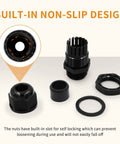 Waterproof Cable Gland Set Nylon NPT Adjustable 4 To 25 Mm shown with non-slip design and parts
