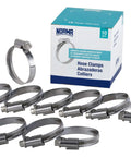 Norma Torro Non Perforated Worm Drive Hose Clamps 20 To 32 Mm Range 9 Mm Width W4 Pack Of 10 Made In Germany For High Load Applications