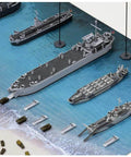 Epic Normandy D-Day Landing Diorama Base for 1/700 WWII Ships and Landing Craft, Scenic Paper Base 290 x 185 mm, 2-Piece
