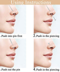 Threadless Piercing Taper Kit Dope Gear 20G 0.8mm 18G 16G Stainless Steel Insertion Pins usage instructions for nose piercing
