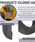 Close-up of Set Of 4 C Type Notched Caster Spacers For Stander Mowers Replacement Parts WS32 WS36 107 4621 609493 F Series Models