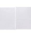 Open pages of a Cleanroom Notebook With Latex Free Polymer Coated Paper For Lab Use Eight Point Five By Eleven Inches 100 Pages Side Spiral