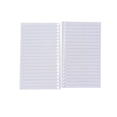Open pages of Cleanroom Notebook With Poly Transparent Cover For Lab Notes 3 By 5 Inches 100 Pages Side Spiral Latex Free College Ruled