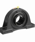 Pillow Block Bearing NP 35 cast iron two bolt mounted bearing with setscrew lock Sealmaster black oxide finish for industrial use