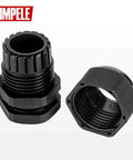 Waterproof NPT Cable Gland Kit 20 Pack With Gaskets, shown with dual nylon fittings.