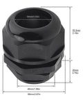 Waterproof One And A Half Inch NPT Cable Gland With Adjustable Nylon PA66C Body And EPDM Gasket