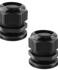 Two Pack 1-1/2 NPT Cable Glands Waterproof Connectors Adjustable 31-37mm IP68 Nylon Joints With Gaskets PA66 Construction Tough Seals