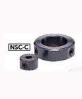 NSC-17-12-C NBK Set Collar - Set Screw Type - Steel NBK Ferrosoferric Oxide Film displayed in black with set screws.
