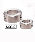 NSC-18-15-S NBK Steel Collar - Set Screw Hex Socket SUSXM7 Type - NBK - One Collar Japan Made, showing two sizes.