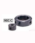 NSC-32-20-C NBK Set Collar - Set Screw Type - Steel NBK Ferrosoferric Oxide Film, displaying main collar and smaller piece.