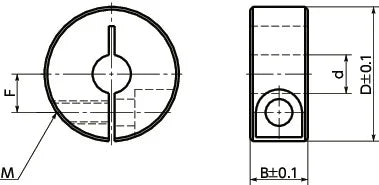 NSCS-15-15-S-NBK NBK Collar Clamping Type - Steel Hex Socket Head Cap Screw One Collar Made in Japan - VXB Ball Bearings