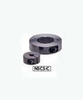 NSCS-5-8-C NBK Collar Clamping Type - Steel Ferrosoferric Oxide Film One Collar Made in Japan - side view of set collar