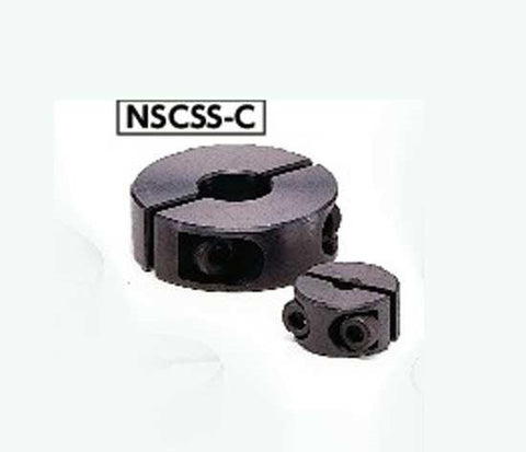 NSCSS-10-15-C NBK Set Collar Split type - Steel Ferrosoferric Oxide Film One Collar Made in Japan - VXB Ball Bearings