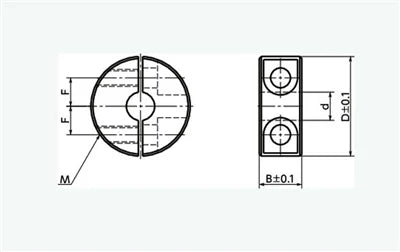 NSCSS-13-10-S NBK Set Collar Split type Stainless Steel One Collar Made in Japan - VXB Ball Bearings