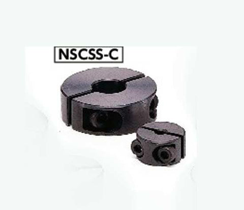 NSCSS-15-12-C NBK Set Collar Split type - Steel Ferrosoferric Oxide Film One Collar Made in Japan - VXB Ball Bearings