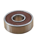 20 Pack NSK 608 2RS 608DD Deep Groove Ball Bearing with double rubber seals, side view, 8x22x7mm, pre-lubricated for machinery use.