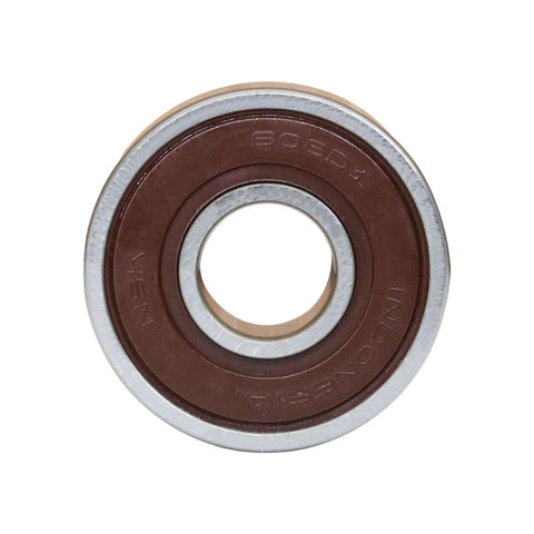 Front view of 20 Pack NSK 608 2RS 608DD Deep Groove Ball Bearing with double rubber seal, 8x22x7mm size, ideal for industrial use.