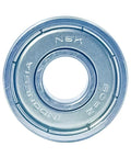 NSK 608ZZ Precision Ball Bearings 8x22x7mm, close-up view of double metal sealed bearing for motors and conveyors.