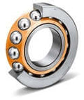 20TAC47BSUC10PN7B NSK Ball Screw Support Bearing showing metal construction and spherical balls for precision performance in CNC machines.