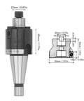 Indexable End Mill Holder NT30 FMB22 45 Milling Cutter Holder With 400R 50 22 4T 10pcs APMT1604 Inserts product dimensions