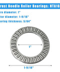 Four Pack Thrust Needle Roller Bearing Set NTA1625 With Two TRA1625 Washers Includes 4 Bearings And 8 Washers Bore 1 Inch