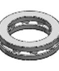 NTN 51106 thrust ball bearing showing durable inner and outer race design, ideal for industrial machinery and automotive equipment.