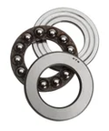 NTN 51318 Single Direction Thrust Ball Bearing, steel construction, showing component parts for high load industrial use.