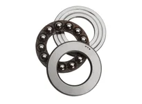 NTN 51318 Single Direction Thrust Ball Bearing for industrial machinery detailing ball, cage, and washer components