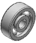 NTN R20LL Small Size Ball Bearing Standard Grade Workhorse for Machinery and Industrial Equipment, side view metal bearing