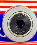 Front view of NUKR47 Track Roller Cam Follower Needle Roller Bearing 20x47x66mm with VXB branding on box background