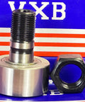 NUKR47 Track Roller Cam Follower Needle Roller Bearing 20x47x66mm with hex nut against VXB package