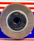 Front view of a NUKR52 Track Roller Cam Follower Needle Roller Bearing 20x52x66mm by VXB, showing the metal surface and axial guidance.
