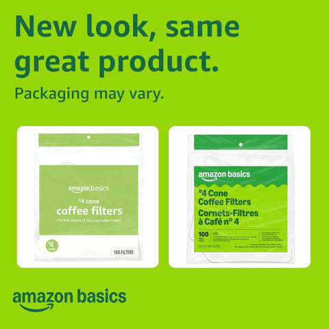 Effortless, clean filtration for everyday coffee with number 4 cone filters designed for 8 to 12 cup brewers; these white, compostable filters trap sediment while preserving rich flavor and aroma, SFI-certified for responsible disposal (100 count).