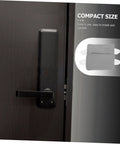 Nursery Door Closer Cushion 2 Pack Silent Door Silencers for Noise Reduction and Safety on a door latch with cushions inset.