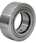 NURT15-1 Yoke Type Roller Follower Bearing - 5x42x19mm, side view showing flat outer ring and metal construction