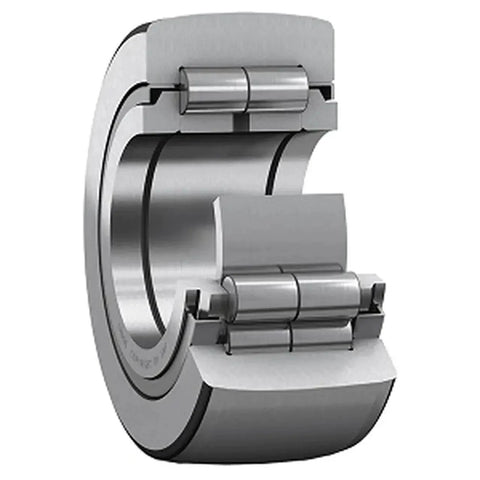 NURT15-1R Crowned Yoke Roller Bearing - 15x42x19mm cutaway view showing internal rollers and flat outer ring