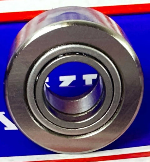 NURT17 Flat Yoke Roller Bearing 17x40x20mm close-up showing sealed design, stainless steel material, blue and red packaging