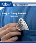 Person placing Elite Nut And Bolt Size Identifier Keychain Pro Grade SAE And Metric Gauge 8 To 25 Mm And 5/16 To 1 Inch Steel in pocket