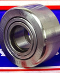 NUTR17 Flat Yoke Roller Bearing 17x40x20mm front view, VXB brand, metal construction, industrial use