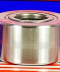NUTR20 Flat Yoke Roller Bearing 20x47x24mm, close-up view showing metal surface and side profile, VXB Bearing.