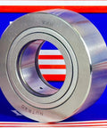 NUTR40 Flat Yoke Roller Bearing 40x80x30mm on colorful background, showcasing VXB branding