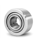 NUTR45 Flat Yoke Roller Bearing 45x85x30mm side view, steel construction, VXB Bearing.