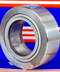 NUTR50 Flat Yoke Roller Bearing 50x90x30mm front view, VXB brand, sealed, highlighting steel body and dimensions.