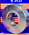 NUTR50110 Flat Yoke Roller Bearing 50x110x30mm front view against VXB branded packaging